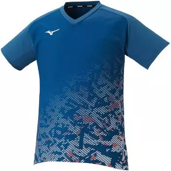 Tennis Wear Dry Aeroflow Game Shirt Highly Ventilated Dynamotion Fit 62JA2032 Navy Blue XS [Mizuno] темно-синий