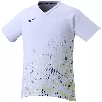 Tennis Wear Dry Aeroflow Game Shirt Highly Ventilated Dynamotion Fit 62JA2032 White XS [Mizuno] белый