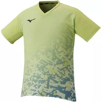 Tennis Wear Dry Aeroflow Game Shirt Highly Ventilated Dynamotion Fit 62JA2032 Neolime S [Mizuno]