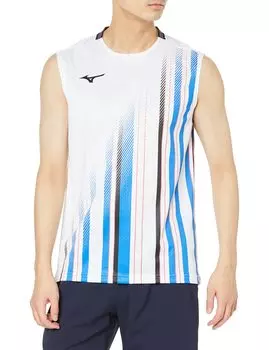 Теннисная одежда Dry Aeroflow Game Shirt без рукавов Высокая воздухопроницаемость Dynamotion Fit Badminton 62JA2520 Белый M [Mizuno] белый