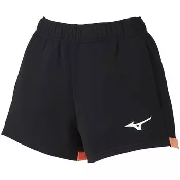 Tennis Wear Game Pants Sweat Absorbent Quick Drying 62JB2202 Black x Neon Flame XL [Mizuno] Women s