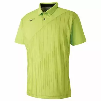 Tennis Wear Game Shirt Short Sleeve Standard Dynamotion Fit Sweat Absorbent Quick Drying Soft Tennis Badminton 62JA9002 Lime Green Japan S to Japanese зеленый лайм