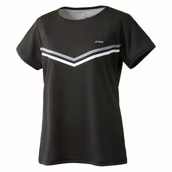 Tennis Wear Game Shirt WL9071 Black Japan S to Japanese size [Prince] [Women s] (165) (equivalent S)