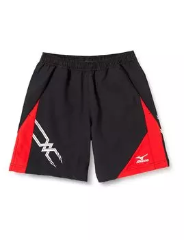 Tennis Wear Game Sweat Quick 62JB6001 96 XS [Mizuno] Pants, Absorbent, Drying, Dry, Antibacterial, Deodorizing, Badminton, Unisex, Black/Red