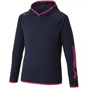 Tennis Wear Hoodie Parka Sweat Absorbent Quick Drying 62JC1005 M [Mizuno] Warm-up Navy/Pink