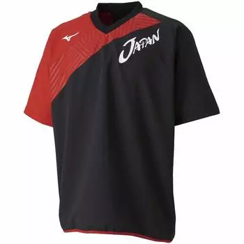 Tennis Wear Japan Piste Long Sleeve Standard Dynamotion Fit Sweat Absorbent Quick Drying 62JC9X01 Black x Chinese Red Japan S to Japanese size