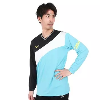 Tennis Wear Light Sweat Jacket Breathable Easy to Move 62MCA511 Blue XL [Mizuno] Atoll/Black
