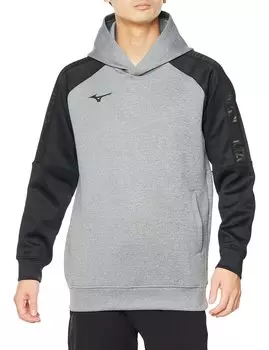 Теннисная одежда Стрейч Толстовка с капюшоном Dynamotion Fit 62JC2501 Серый S [Mizuno] серый