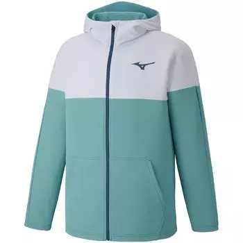Tennis Wear Sweat Hoodie Sweat Absorbent Quick Drying Dynamotion Fit 62JC2002 Turquoise x White M [Mizuno] UPF50+