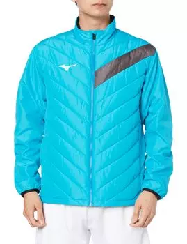 Tennis Wear Tech Fill Jacket Heat Retention Water Repellent Windproof 62MEA505 Blue Atoll x Black S [Mizuno] (Tech Fill)