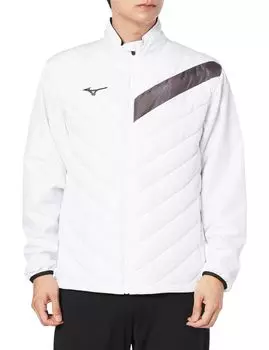 Tennis Wear Tech Fill Jacket Heat Retention Water Repellent Windproof 62MEA505 White x Black S [Mizuno] (Tech Fill)