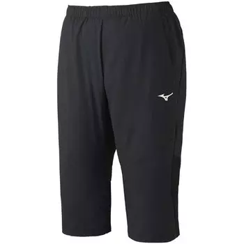 Tennis Wear Training Cross Pants Length Sweat Absorbent Quick Drying Stretchy Dynamotion Fit 62JD2015 Black S [Mizuno] 3/4 чёрный