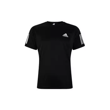 Теннисная футболка Adidas Club с 3 полосками, мужские топы, черная DU0859 M