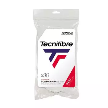 Теннисная лента Tecnifibre Contact Pro 30 штук CONTACT PRO WHT 30P TFAA027