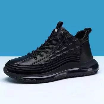 Теннисная мужская спортивная обувь осень новый бренд кожаная мужская обувь на платформе папы тренд повседневные кроссовки мужские теннисные туфли zapatillas de hombr 41 темно-коричневого