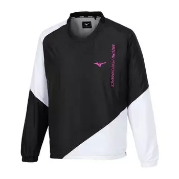 Теннисная одежда Breath Thermo Warmer Shirt Водоотталкивающая влагопоглощающая теплогенерирующая 62MEB530 черная [Mizuno] чёрный