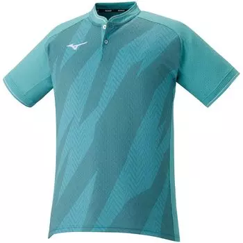 Теннисная одежда Dry Aeroflow Game Shirt Keep Light Highly Ventilated Dynamotion Fit 62JA2000 Turquoise S [Mizuno] бирюзовый