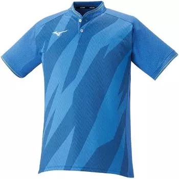 Теннисная одежда Dry Aeroflow Game Shirt Keep Light Highly Ventilated Dynamotion Fit 62JA2000 Sonic Blue XL [Mizuno]