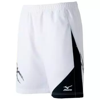 Теннисная одежда Game Sweat Quick 62JB6001 01 XS [Mizuno] Штаны, впитывающие, высыхающие, сухие, антибактериальные, дезодорирующие, для бадминтона, унисекс, белые/черные