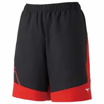 Теннисная одежда игровые брюки стандартные впитывающие пот быстросохнущие мягкие теннисные бадминтонные 62JB9001 черные x Salsa M [Mizuno]