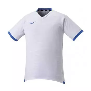 Теннисная одежда Solar Cut Game Shirt Cooling Dynamotion Fit 62JA2031 Белый x Sonic Blue x Neolim M [Mizuno]