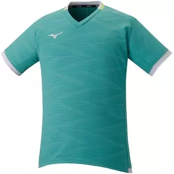 Теннисная одежда Solar Cut Game Shirt Cooling Dynamotion Fit 62JA2031 бирюзовый x белый x Neolim S [Mizuno]