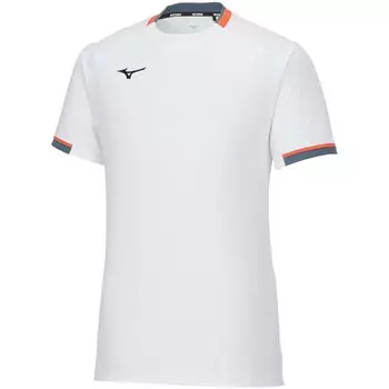 Теннисная одежда Solar Cut Game Shirt Short Sleeve Easy to Move 62JAA031 White XS [Mizuno] белый