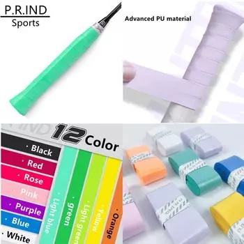 Теннисная ракетка из искусственной кожи Overgrip, впитывающая пот лента для бадминтона, противоскользящая ручка для бейсбола, удочка Overgrip 2 pcs белый