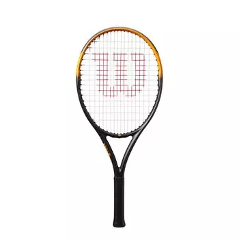 Теннисная ракетка Wilson Hard Junior Burnspin 25 дюймов WR171610U [Предварительно натянутая] Черный/Оранжевый