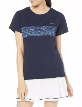 Теннисная рубашка Game Shirt NVY S [Prince] женская (127)