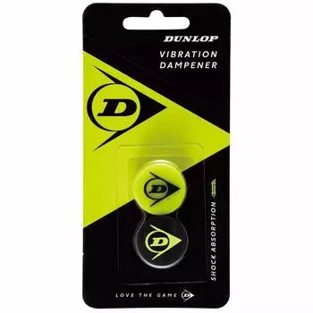 Теннисная струна DUNLOP, жесткая, 2 шт., желтая x черная, DTA1910, антивибрационная, STA-1910