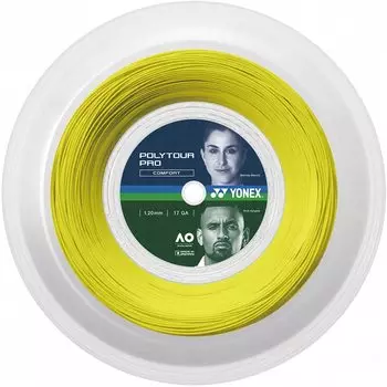 Теннисная струна YONEX Hardball Gut Polytour Pro 120 200м Flash Yellow PTP120R2 (557) 1,20 мм