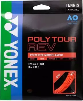 Теннисная струна YONEX Polytourev 120 Ярко-оранжевая 12м PTGR120 Длина 12м