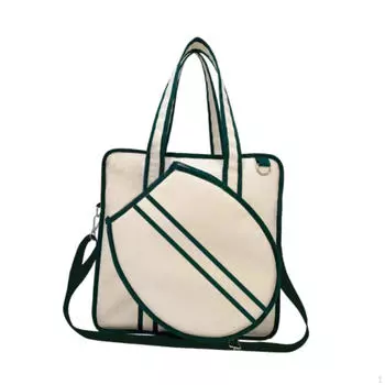 Теннисная сумка-тоут, профессиональная сумка с регулируемым плечевым ремнем для женщин и мужчин, практичная