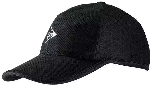 Теннисная жесткая теннисная кепка с регулировкой размера и регулятором черная TPH5502 [Dunlop] чёрный