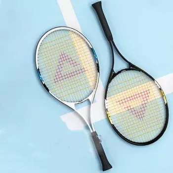 Теннисные ракетки для мужчин и женщин, начинающих, профессиональных, две пары черного и белого цвета, длина 68,5 см. чёрный