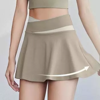 Теннисные шорты, модные однотонные впитывающие пот теннисные шорты, женские мини-юбки с высокой талией, юбка-солнце, юбка для гольфа, спортивная нижняя часть 2XL синий