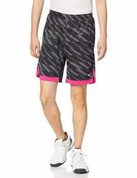 Теннисные штаны 62JB0002 Япония L японский размер [Mizuno] Черный/Розовый (эквивалент L)