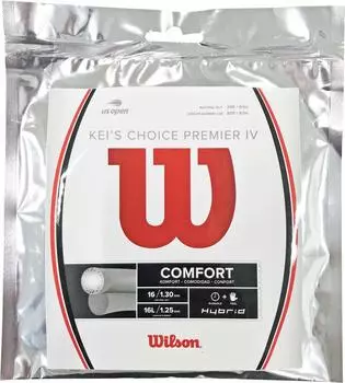 Теннисные струны Wilson Gut CHOICE PREMIER IV, используемые Кеем Нисикори WR8300601 Wilson [Hybrid] KEI S