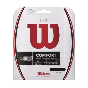 Теннисные струны Wilson Gut NXT 17 WRZ943000 ЧЕРНЫЕ (NXT17) 17(1,24 мм) [Одиночное натяжение]