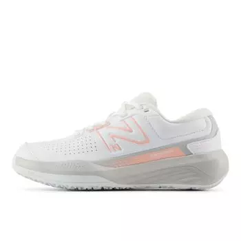Теннисные туфли 696 Omni Clay Court Fuel Cell WCO696 см 2E [New Balance] женские Y5(БЕЛЫЙ/РОЗОВЫЙ) 25,0
