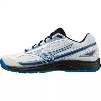 Теннисные туфли Break Shot 4 OC см 2E [Mizuno] Белый/Синий/Черный 27.0