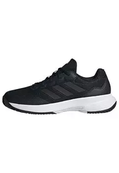 Теннисные туфли Game Court Tennis LVK01 Core Four cm [Adidas] 2.0 мужские черные/Core черные/серые (ИГ9567) 27,0