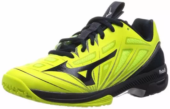 Теннисные туфли Wave Exceed 4 OC Искусственная трава Корт Клубные мероприятия Легкие Gameco см 3E [Mizuno] Грунт/Песочный Желтый/Темно-синий/Серебристый 22.5