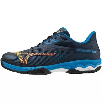 Теннисные туфли Wave Exceed Light 2 OC темно-синий x желтый x синий см 3E [Mizuno] 25.0
