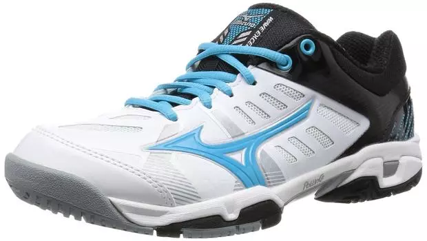 Теннисные туфли Wave Exceed SS Fit AC Белый x Голубой x Черный 230 [Mizuno] [Мужские] (23см)