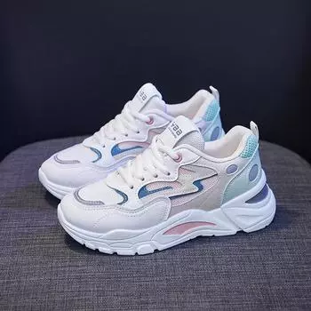 Теннисные женские повседневные кроссовки, легкие дышащие тренировочные кроссовки, женские кроссовки на платформе, роскошные дизайнерские спортивные туфли 35