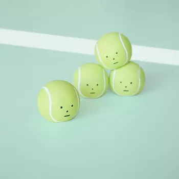 Теннисный мяч Dingdok - латексная игрушка-пищалка 1EA