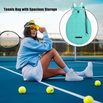 Теннисный рюкзак большой емкости сумка для переноски теннисной ракетки чехол для ракетки сумка для хранения бадминтона для мужчин и женщин для занятий спортом на открытом воздухе белый
