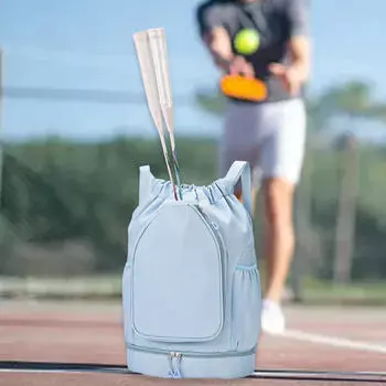 Теннисный рюкзак, сумка для бадминтонной ракетки, аксессуары, рюкзак, сумка через плечо со шнурком для женщин